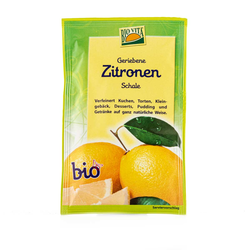 Bio Zitronen-Schale, gerieben
